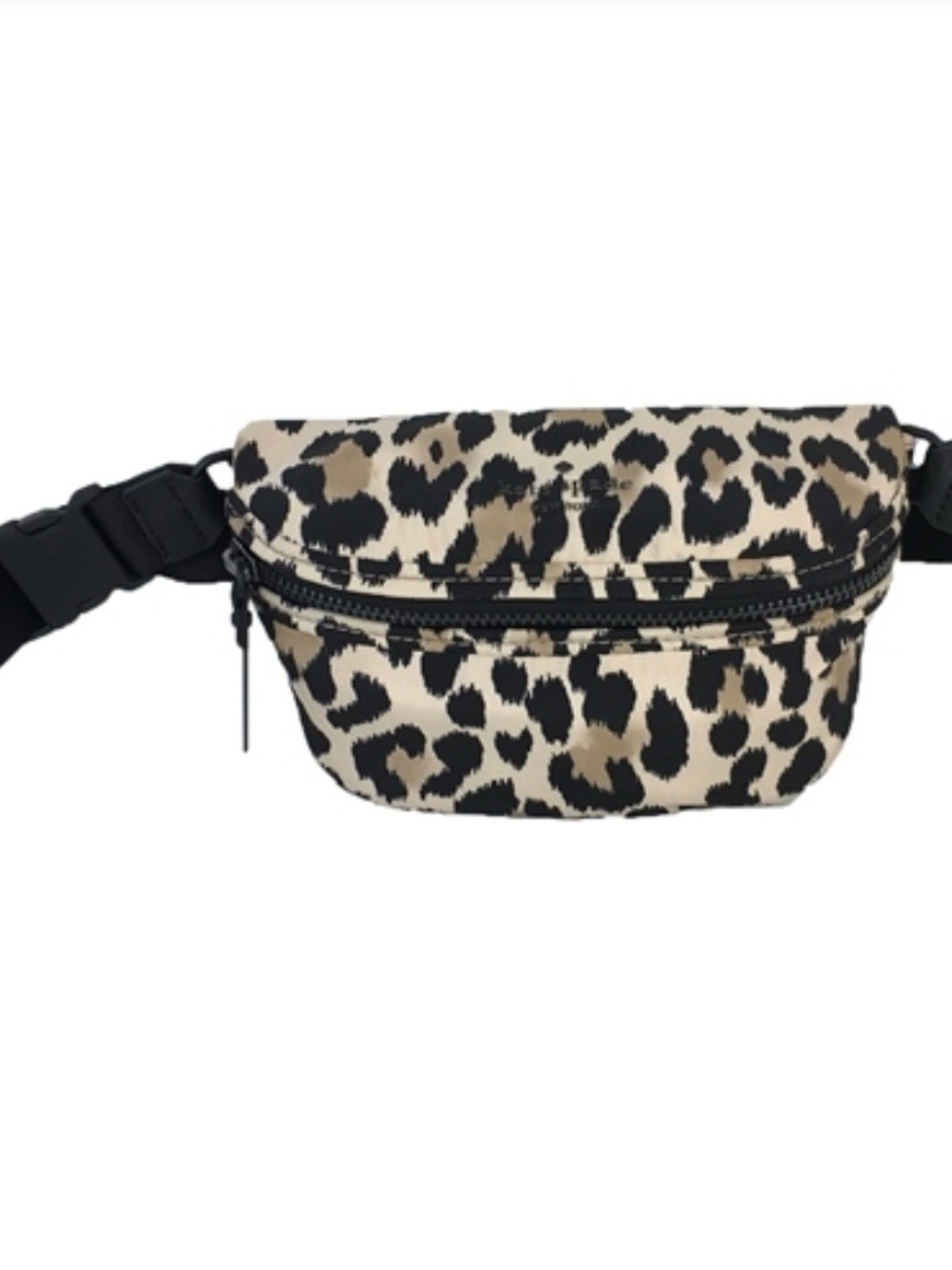 kate spade Leopard Print Crossbody Belt Bag - Black & Cream